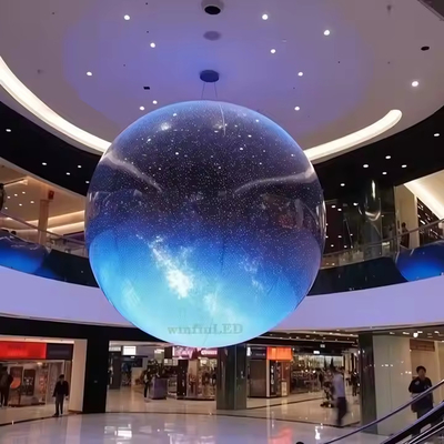 Front Service Maintenance Method Sphere LED Screen with DC5V Voltage and Epistar Led Chip