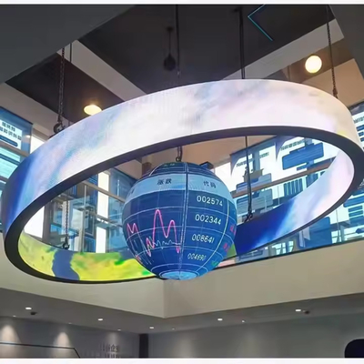 Outdoor 360° Degree Cylinder LED Display Column Curve Screen Advertising Billboard