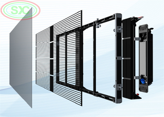 Waterproof visible indoor G3.91-7.82 transparent LED display LED wall LED billboard