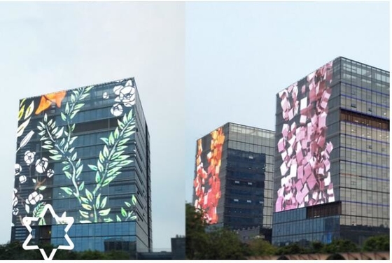 AC100-240V 60Hz Input Transparent LED Display Screen for Indoor Advertising Video Display Function 3-5 Years Warrant