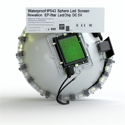 Waterproof IP43 Sphere LED Screen with Resolution Epistar Led Chip DC5V