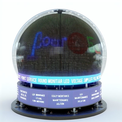 Front Service Round LED Monitor with DC5V Voltage Simplify Maintenance Solutio