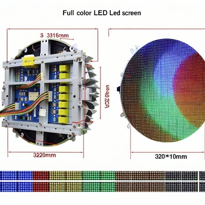 DC5V Voltage Sphere LED Screen with 320*160mm Module Size and Epistar Led Chip