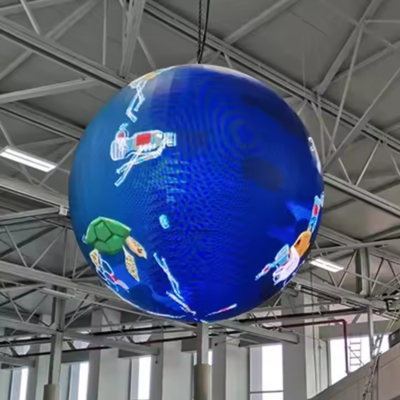 P2.5mm Indoor High Pixel Full Color Sphere LED Screen 360 Viewing Angle