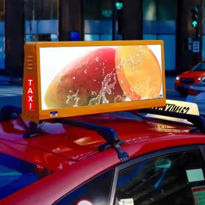P6 HD Full Color High Brightness LED Car Roof Sign Display IP65 Waterproof