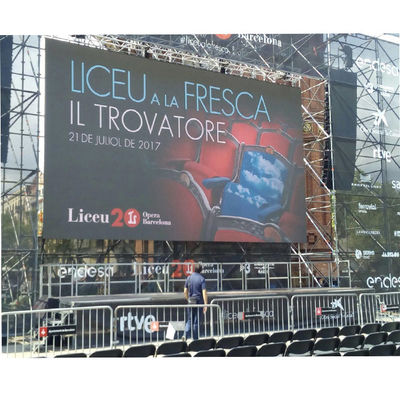 P10 ip65 waterproof rear service open cabinet p10 outdoor full color led screen display led panel 320* 160mm for adverti