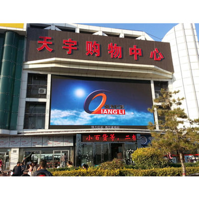 Outdoor standing two poles fixed led display p10 SMD  960X960MM  1/4 scan programmable led sign