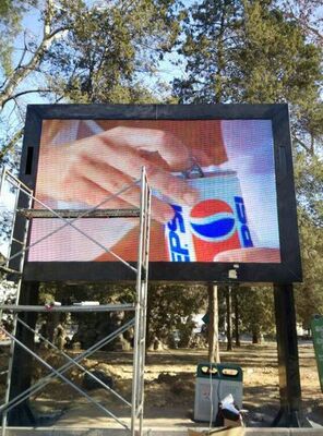 Outdoor p6  Full Color LED Display with ironed steel cabinet construction offering sturdy support for fixed video wall installations