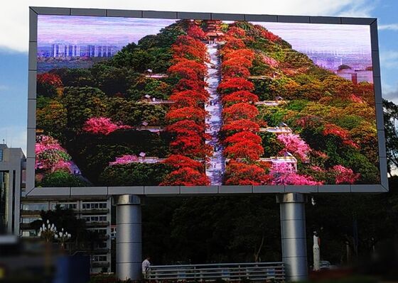 Waterproof Large led Billboard P6 Fixed Frame Street Advertising Wall Screen