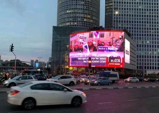 waterproof rear service open cabinet p10 outdoor full color led screen display