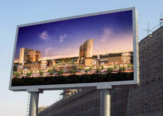 waterproof rear service open cabinet p10 outdoor full color led screen display