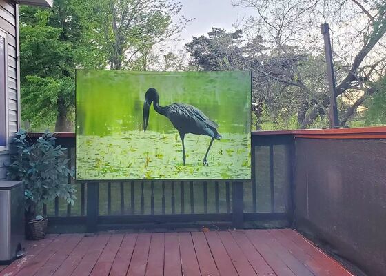 Outdoor p6 192*192mm full color fixed installation  led display waterproof cabinet advertising led screen