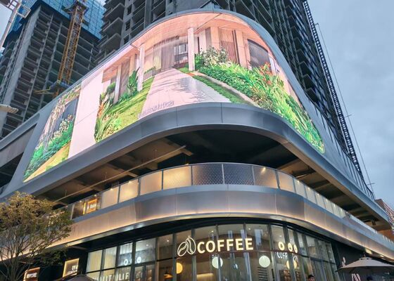 Outdoor p6 192*192mm full color fixed installation  led display waterproof cabinet advertising led screen