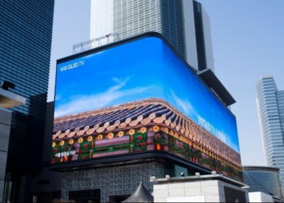 Good price P10 led screen with 3 years warranty high quality and  water-proof iron cabinet fixed usage outdoor led display online