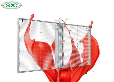 2000cd/Sqm Brightness Transparent LED Screen , Full Color Advertising LED Billboards