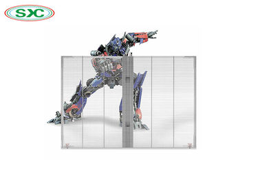 2000cd/Sqm Brightness Transparent LED Screen , Full Color Advertising LED Billboards