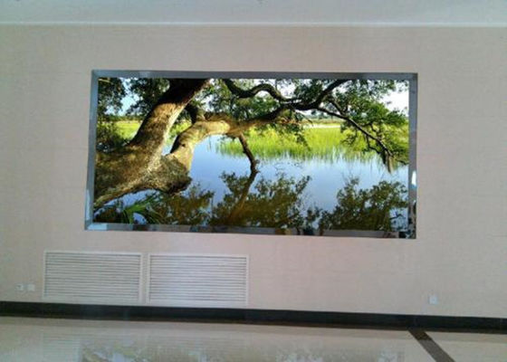 Advertising Screen Indoor Full Color Led Video Display Panel 3.91mm Pixels Rental Or Fixed
