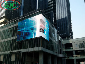 Wide Viewing Angle P6 Outdoor Full Color LED Display Large Size Billboard On Wall