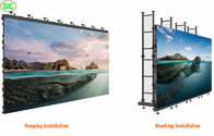 P4.8mm Indoor Flexible High Resolution LED Display , Black LED Wall SMD2727
