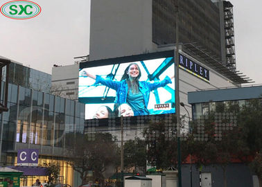 High Resolution / Brightness Led Outdoor Advertising Screens Super Slim 6mm Pitch