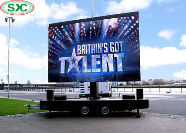 Mobile Trailer Led Display Screen P10 Rgb 3 In1 For Outdoor Rolling Advertising