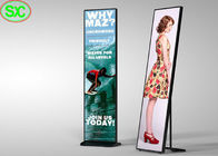 High Brightness LED Poster Display Full Color P3 Indoor Floor Stand Advertising