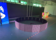 Curved RGB Advertising LED Screens P4.81 Outdoor HD IP65 Aluminum Cabinet