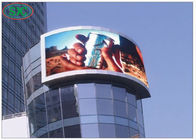P6 led display screens full color outdoor wall mounted large curved led display