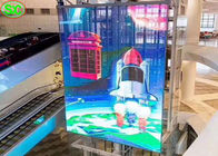 P8.9 Hanging Glass Advertising Led Display Screen For Malls , Glass Led Screen Fixed Installation With Novastar Control