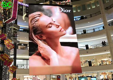 P2 indoor slim hanging full color led display 3D indoor led display signs