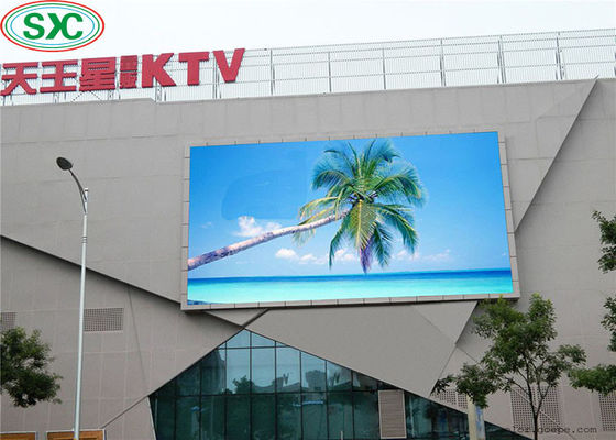 High Resolution P6 Outdoor LED Advertising Board with IP65 Waterproof 7000cd/sq m Brightness and 192mm*192mm Module Size