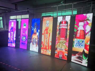 High Brightness Poster LED Screen , LED Poster Panel Full Color P3 Indoor