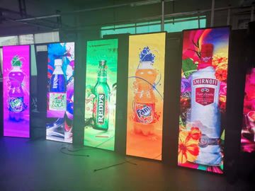 High Brightness Poster LED Screen , LED Poster Panel Full Color P3 Indoor