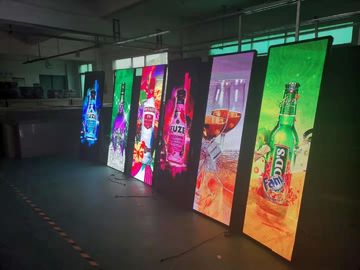 High Brightness Poster LED Screen , LED Poster Panel Full Color P3 Indoor