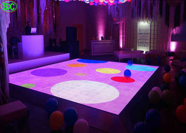 P3.91 Indoor Full Color LED Lighting Dance Floor 250*250mm LED Module 65410 Points/Square Meter