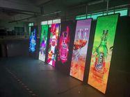P3 Portable LED Advertising Board , Mirror Poster Panel Display RGB SMD 2121