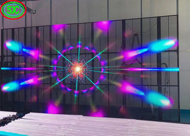 Wafer Chip Transparent LED Panel , High Visibility Transparent LED Screen