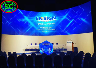 Indoor/Outdoor Advertising Curved LED Display Screen IP34 3.91mm Pixel Pitch