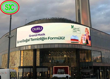 Curved Outdoor LED Advertising Display , P6 LED Panel, Full Color 20W indoor full color led display