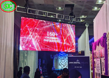 P2.6-P6.25 Stage Background LED Display Large Screen 65410 Pixel Density 	led stage curtain screen