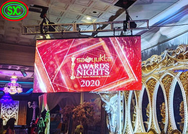 P2.6-P6.25 Stage Background LED Display Large Screen 65410 Pixel Density 	led stage curtain screen