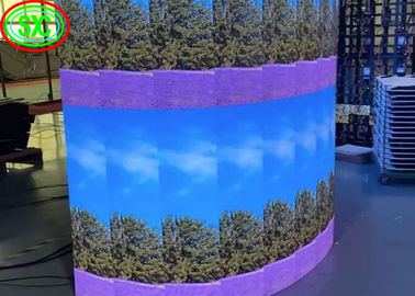 MBI5124 IC P3.91 Indoor Rental Curved LED Display Screen, Mobile Full Color Screen