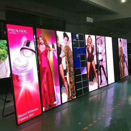 High Brightness P3 Portable Led Advertising Board , RGB SMD 2121 Led Mirror Poster