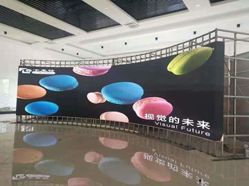 Ticker Board Curved Indoor LED Video Display Module, Smd P4 LED Full Color Screen