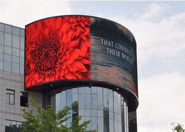Soft Film Group Advertising Flexible LED Full Color Screen 4mm Pixel Curved Steel Cabinet