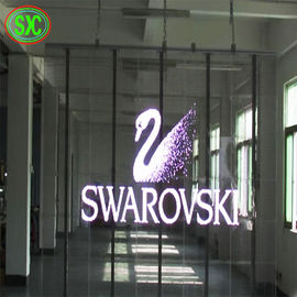 Rental Curtain Digital Transparent LED Screen MBI5124 IC Customized Brightness