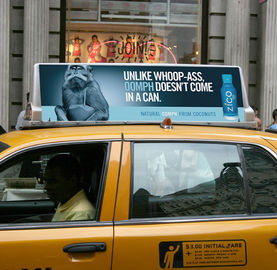 P5 Double-Sided Taxi Roof LED Display IP65 Waterproof 6500cd/sqm