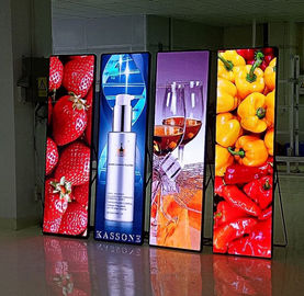 64X64 Module Resolution LED Poster Display SMD2121 Chips Die Casting Aluminum Cabinet