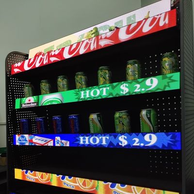 Good price New Item Small Pixel Pitch COB Shelf Screen P1.87 Used In Supermarket/Clubs/Store Indoor Shelf Strip LED Sign online