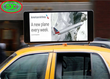 Taxi Roof LED Display HD Waterproof Full Color WIFI GPS Billboard P5